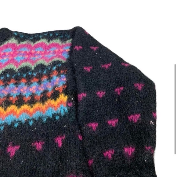 Vintage Handknit Wool Sweater Size M - Picture 4 of 6